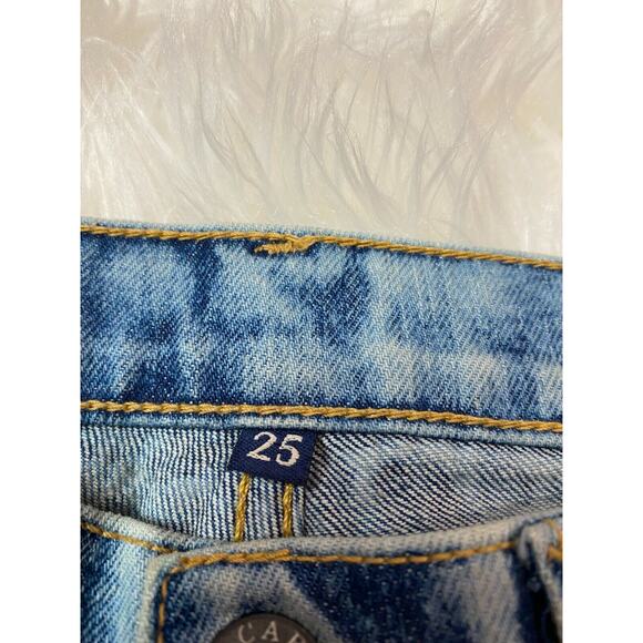 Carmar Womens Jeans Acid Washed 5 Pockets Belt Loops Stretch Denim Size 25 - Picture 3 of 11